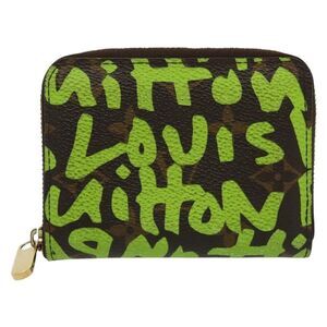 Louis Vuitton Zippy Coin Purse Green Canvas Wallet  (Pre-Owned)